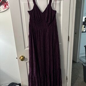 Torrid purple lace maxi dress 00x large 10